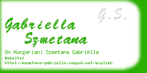 gabriella szmetana business card